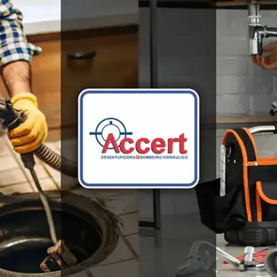 Apresentação dos serviços de desentupimento e hidráulica da Accert